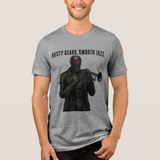 Camiseta Triblenda Robot de Jazz suave engranes oxidados Trompeta Ste