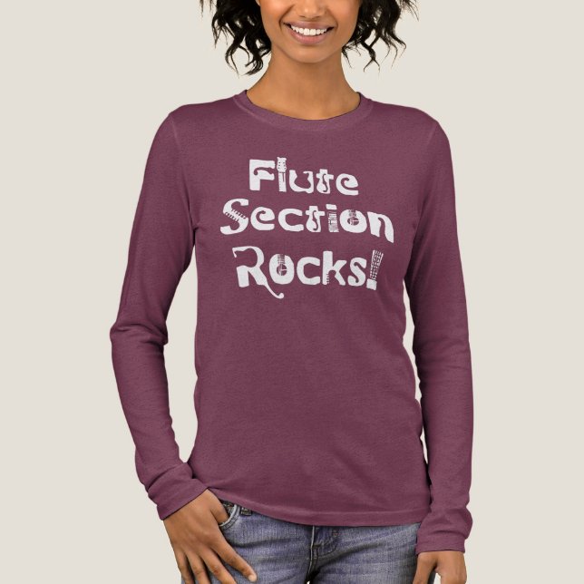 Camiseta Triblenda Rocas de sección de flauta (Anverso)