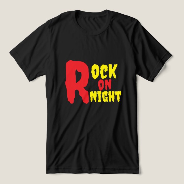 Camiseta Triblenda Rock On Night Mens Wace (Diseño delantero )