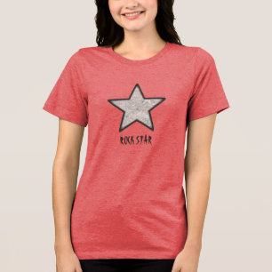 Camiseta Triblenda Rock Star Guay Rock Textos con texto Personalizado