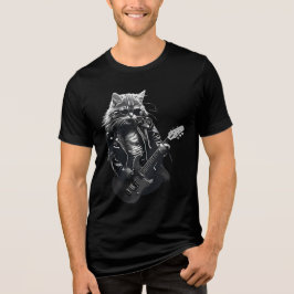 Camiseta Triblenda rocker metal cat tshirt