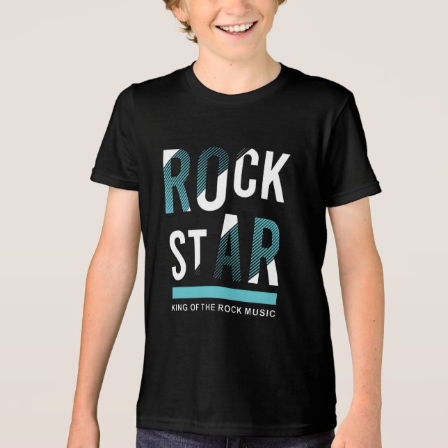 Camiseta Triblenda Rockstar King of the Rock Music (Anverso)