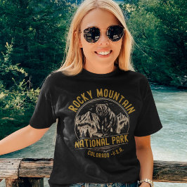 Camiseta Triblenda Rocky Mountain National Park Forest Landscape