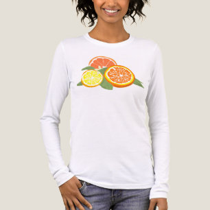 Camiseta Triblenda Rodajas de cítricos frescos Naranja Limón