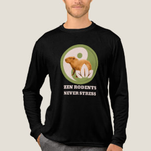 Camiseta Triblenda Roedores Zen Nunca Estrés Humor de Capybara