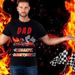 Camiseta Triblenda Roja | Cumpleaños de la Carreras Black Go Kart<br><div class="desc">Se acaba la carrera para celebrar un cumpleaños con temática de carreras kart. El diseño de esta fiesta de cumpleaños incluye un kart de go rojo y negro con un auto de casco rojo y llamas disparando por la parte de atrás del kart go. Las palabras "Listo, Set, Go!" también...</div>