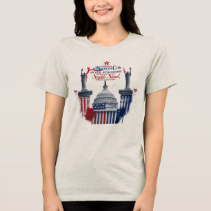 Camiseta Triblenda Rojo, Blanco y Fierce - América fuerte, con estilo