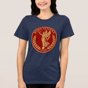 Camiseta Triblenda Roma Aeterna – Victoria Alada Romana SPQR