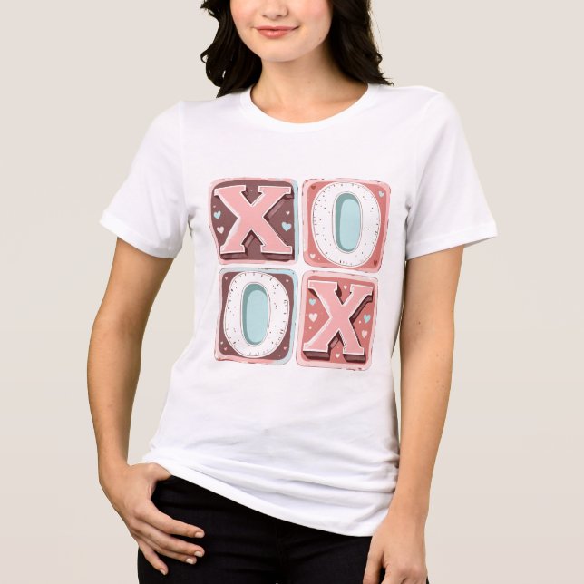 Camiseta Triblenda Romance vintage de XOX (Anverso)