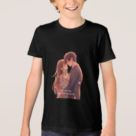 Camiseta Triblenda Romantic Anime Couple - Valentine's Day Aesthetic