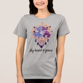 Camiseta Triblenda Romantic Crystal Animals Custom Couple