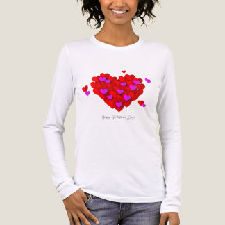 Camiseta Triblenda Romantic Hearts Valentine’s Tri-Blend Tee