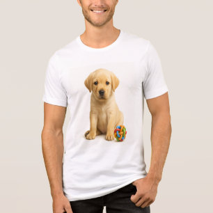 Camiseta Triblenda Rompecabezas Esto - Labrador Recuperador Cachorro