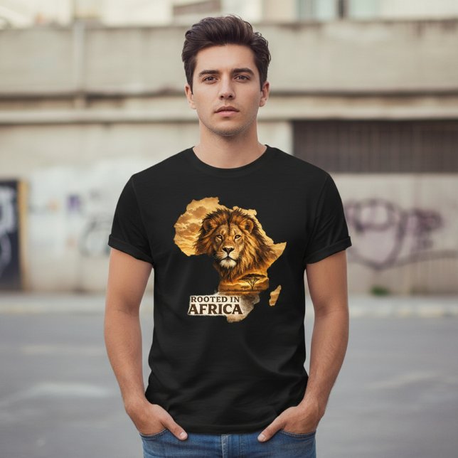 Camiseta Triblenda Rooted in Africa Lion (Subido por el creador)