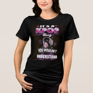 Camiseta Triblenda Ropa de mujer de K-Pop