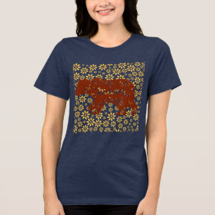 Camiseta Triblenda Ropa de mujer Osito de margaritas de verano