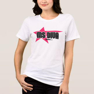 Camiseta Triblenda Ropa de Munición USA Sra Diva Jae Rosa Mujer