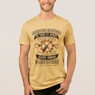 Camiseta Triblenda Ropa divertida para mecánicos con piezas ocultas i