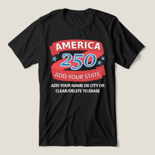 Camiseta Triblenda Ropa Patriótica del Estado para América 250 para O