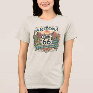 Camiseta Triblenda Ropa vintage retro de Arizona Mother Road Canyon