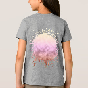 Camiseta Triblenda Rosa caída con miel
