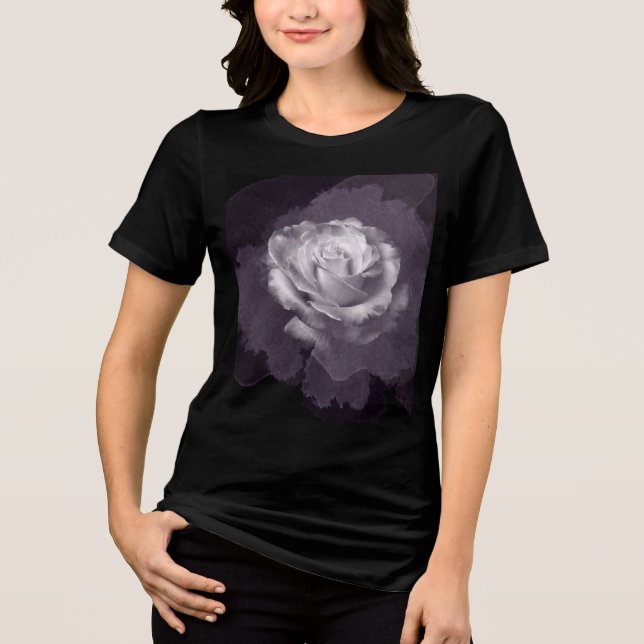 Camiseta Triblenda Rosa gris fantasma (Anverso)