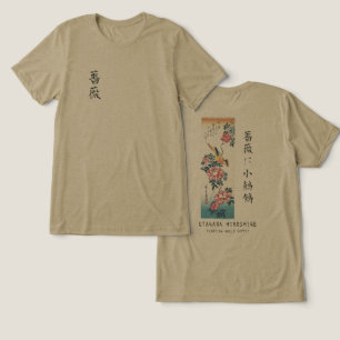 Camiseta Triblenda Rosa Hiroshige y Lavandera Arte Japonés Oliva