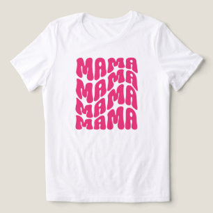 Camiseta Triblenda Rosa Retro Groovy dulce mamá Día de la Madre