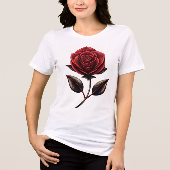 Camiseta Triblenda rosa rojo (Anverso)