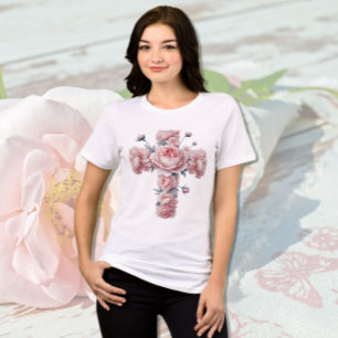 Camiseta Triblenda Rosas cruzados y blandos