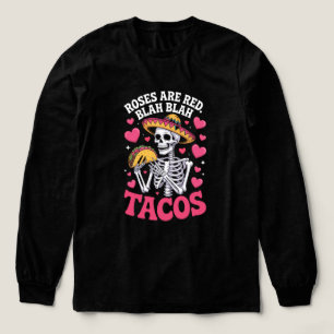 Camiseta Triblenda Rosas Rojas Antis San Valentín Tacos Humor Escépti