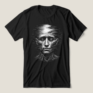 Camiseta Triblenda Rostro Humano con Fallos – Distorsión Digital Brut