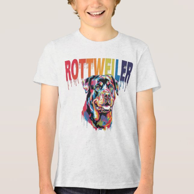 Camiseta Triblenda Rottweiler (Anverso)