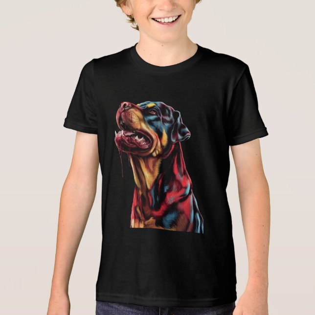 Camiseta Triblenda Rottweiler (Anverso)