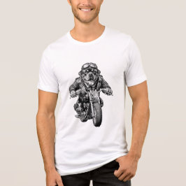 Camiseta Triblenda Rottweiler Biker Dog