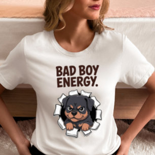 Camiseta Triblenda Rottweiler de Energía de Chico Malo