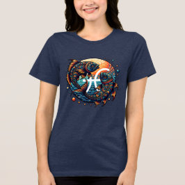 Camiseta Triblenda Rótulo Astrológico Horoscopio Pisces Zodiac