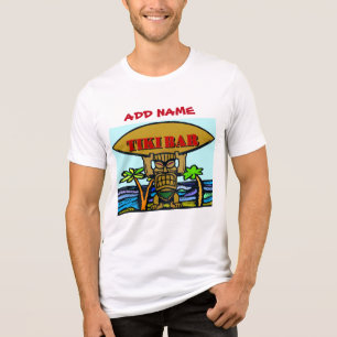 Camiseta Triblenda Rótulo de barra tiki, añadir nombre