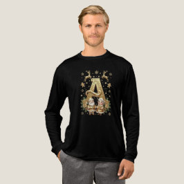 Camiseta Triblenda Royal Gold Letter A Luxury Tri-blend
