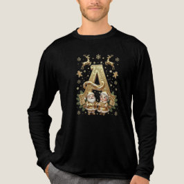 Camiseta Triblenda Royal Gold Letter A Luxury Tri-blend