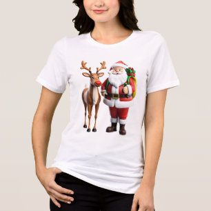 Camiseta Triblenda Rudolf, el reno de nariz roja
