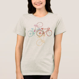 Camiseta Triblenda rueda de bicicleta, ciclismo elegante