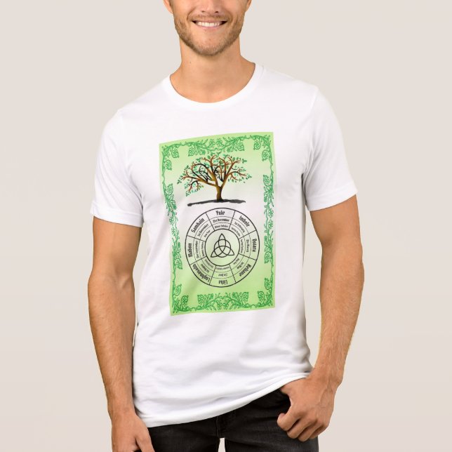 Camiseta Triblenda Rueda pagana del año (Anverso)