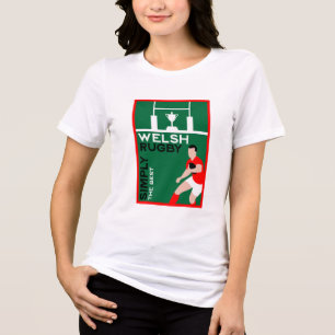 Camiseta Triblenda Rugby Wales Fan Art