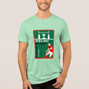 Camiseta Triblenda Rugby Wales Fan Art