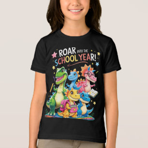 Camiseta Triblenda Rugir en el año escolar - Cute dinosaurio de vuelt