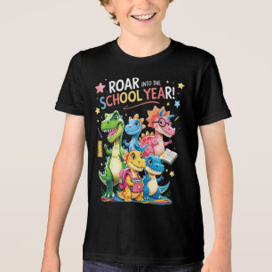 Camiseta Triblenda Rugir en el año escolar - Cute dinosaurio de vuelt