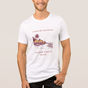 Camiseta Triblenda Sabes Dónde Encontrarme Retro Lujo Playa