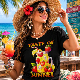 Camiseta Triblenda Sabor de Verano con Limones y Fresas