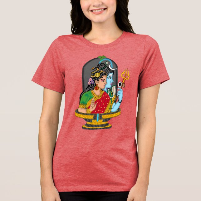 Camiseta Triblenda Sacred Shiva Parvati T-Shirt – Divine Love & Cosmi (Anverso)